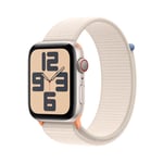 Apple Watch SE OLED 44 mm Numérique 368 x 448 pixels Écran tactile 4G Beige Wifi GPS (satellite) - Neuf