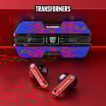 Transformers TFT01 Trådlösa Bluetooth 5.3 Hörlurar Gaming Öronproppar Låg Latens Gamer Headset TWS Brusreducerande Hörlurar Nya (FMY) Blue