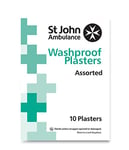 St John Ambulance Assorted Wash Proof Plasters - Pack of 10