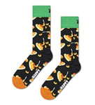 Happy Socks Unisex Mac & Cheese Socks, Black, 4-7 UK Men/ 3-5-6.5 UK Women