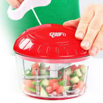 Crank Chop Food Chopper and Processor Original - Chop Dice Puree Vegetables Onions Tomatoes Garlic Meats and Nuts in Just Seconds for Delicious Meals - Perfect for Homemade Salsa