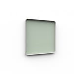 Glasskrivtavla Frame Wall, Färg Fair 550 - Grön, Utförande Grå ram, Storlek B100 x H100 cm