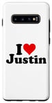 Galaxy S10+ I love heart Justin Case
