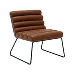 Wahson Office Chairs - Fauteuil de Salon Confortable avec Coussin Dossier Épais Fauteuil Chambre de Pied Métal Fauteuil Moderne pour Salon,