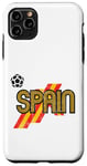 Coque pour iPhone 11 Pro Max Ballon de football Euro rétro Espagne