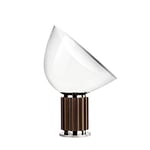 Flos Lampe de bureau avec réflecteur métallique laqué et poli, collection Taccia, 28 W, 49,5 x 49,5 x 64,5 cm, couleur bronze (référence : F6602046)