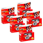 Agfa LeBox Single Use Disposable Camera with Flash 27 exposures - 5 Pack