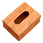 Qiekenao Bamboo Tissue Box, Simple Tissue Storage Box Wooden Tissue Box Napkin Holder Storage Box Bracket