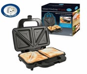 Deep Fill 900W Sandwich Maker Toaster Toastie Non Stick Stainless Steel Pan UK