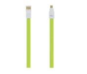 Data cable Magnetic, USB to Micro USB, 1.2m Green