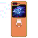 Galaxy Z Flip 6 Skal Skin Touch Ringhållare Orange