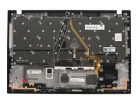 Chicony - Ersättningstangentbord För Bärbar Dator - Med Trackpoint, Ultranav - Bakgrundsbelyst - Azerty - Fransk - Med Övre Skydd - För Thinkpad X1 Carbon Gen 8 20U9, 20Ua