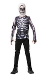 Child Official FORTNITE Skull Trooper Top+Snood Fancy Dress Costume Gaming TV UK