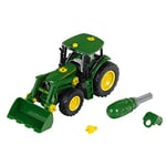Theo Klein 3903 John Deere Tractor I With Front Loader and Counter Weight I Individual Parts can be Dismantled I Dimensions: 24.5 cm x 9.5 cm x 12 cm I Toy for Children Aged 3 Years and up