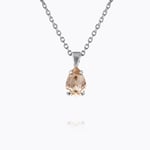 Caroline Svedbom Petite Drop Halsband / Light Silk (Rhodium)