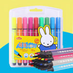 Eastor Washable Watercolor Pen, 18 Assorted Colours Felt Tip Colouring Pens Colour Fibre-Tip Pens with Wallet for Adult Children (18)