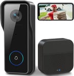 XTU Wireless WiFi Video Doorbell Camera with Chime, 1080P HD Smart Video with SD