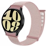 Nylon armbånd No-Gap Samsung Galaxy Watch 6 (44mm) - Rose Pink