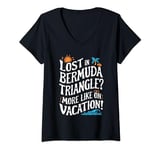 Womens Bermuda Triangle Mysterious Disappearances Unexplained V-Neck T-Shirt
