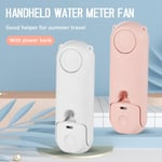 Folding Hand Pocket Water Mist Spray Fan Usb Rechargeable 2 Spee Pink