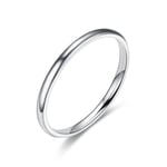 Rostfritt stål ring 2mm 15