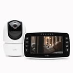 Nuvita 3045 Videovoice - Babyphone vidéo sans Fil à 360° avec caméra directionnelle télécommandée, Smart VOX, Vision Nocturne et berceuses