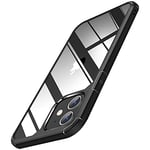 TENDLIN Coque Compatible avec iPhone 11 [Anti-Jaunissement] Dos en Polycarbonate Rigide Transparent et Côtés en TPU Souple Protection Coque iPhone 11 - Noir