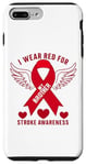 Coque pour iPhone 7 Plus/8 Plus « I Wear Red For My Brother Stroke Awareness Survivor »