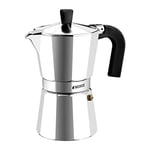Monix Vitro Express 6-cup Moko Pot Coffee Maker - Stovetop Espresso Maker Moka P