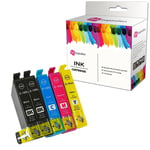 5 Pk Compatible Ink Cartridge For Epson 16xl Workforce Wf-2510wf Wf-2530wf
