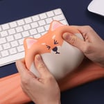 Kawaii Corgi Silicone Wrist Mouse Pad Cute Memory Cotton Keyboard Hand Rest