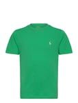 Cotton Jersey Crewneck Tee Tops T-shirts Short-sleeved Green Ralph Lauren Kids