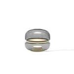 Brokis Macaron Bordlampe Liten Røykfarget Glass/ Hvit Onyx