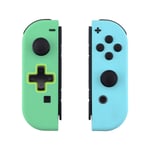 eXtremeRate Joy con Handheld Controller Mint Green & Heaven Blue Housing (D-Pad Version) with Full Set Buttons, DIY Replacement Shell Case for Nintendo Switch Joycon & Switch OLED Joy con