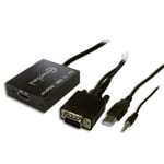 CABLING® Adaptateur VGA Mâle/HDMI Femelle + audio