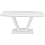 MATBORD i glas, trämaterial 160-210/90/76 cm 