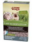 Living World Hamstersand Easy Scoop Litter 570 g - Smådyr Toaletter og toalettstrø Toalettsand trepellets Beige/Grønn Sand