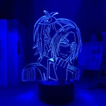 3D Nattlampa Anime 3D Ljus Attack On Titan Hange Zoe Lampa för Heminredning Födelsedagspresent Manga Attack On Titan LED Nattlampa Hange Zoe