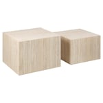 Urban Fusion Collection - Dijon Soffbord Fyrkantig 40x58x58 cm Travertin