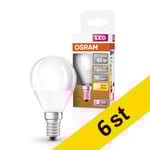 LED lampa E14 | P45 matt | 2700K | 4,9W (40W) 6st [Osram]