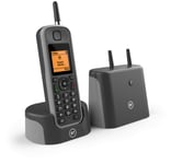 BT Elements 1 km Range IP67 Rated Cordless Phone with Answering Machine and Nuisance Call Blocker, Single Handset Pack