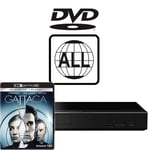 Panasonic Blu-ray Player DP-UB450EB-K MultiRegion for DVD inc Gattaca 4K UHD
