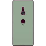 Sony Xperia XZ3 Transparent Mobilskal Hjärta