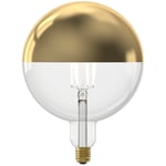 Globlampa Ø200 LED Toppförspeglad Guld 360lm E27 1800K Dim