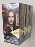 3 X Revlon Colorsilk all-in-one Buttercream Hair Colour 60 Light  Natural Brown