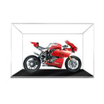 icuanuty Acrylic Display Case for Lego 42107 Technic Ducati, Dustproof Display Box for Models Collectables (Only Case)
