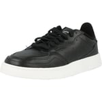 adidas Originals Supercourt J Black/White Leather Trainers Shoes