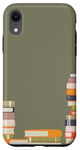 Coque pour iPhone XR Coloré livre dos illustration téléphone vert