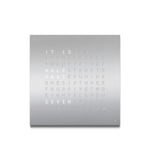 Qlocktwo - Qlocktwo Classic Stainless Steel Brushed, EN