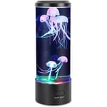 Manetlampa, Manet Lavalampa Akvarium Manetlampa LED-ljus 7 färger med USB för barns sovrum Jul Födelsedagspresent